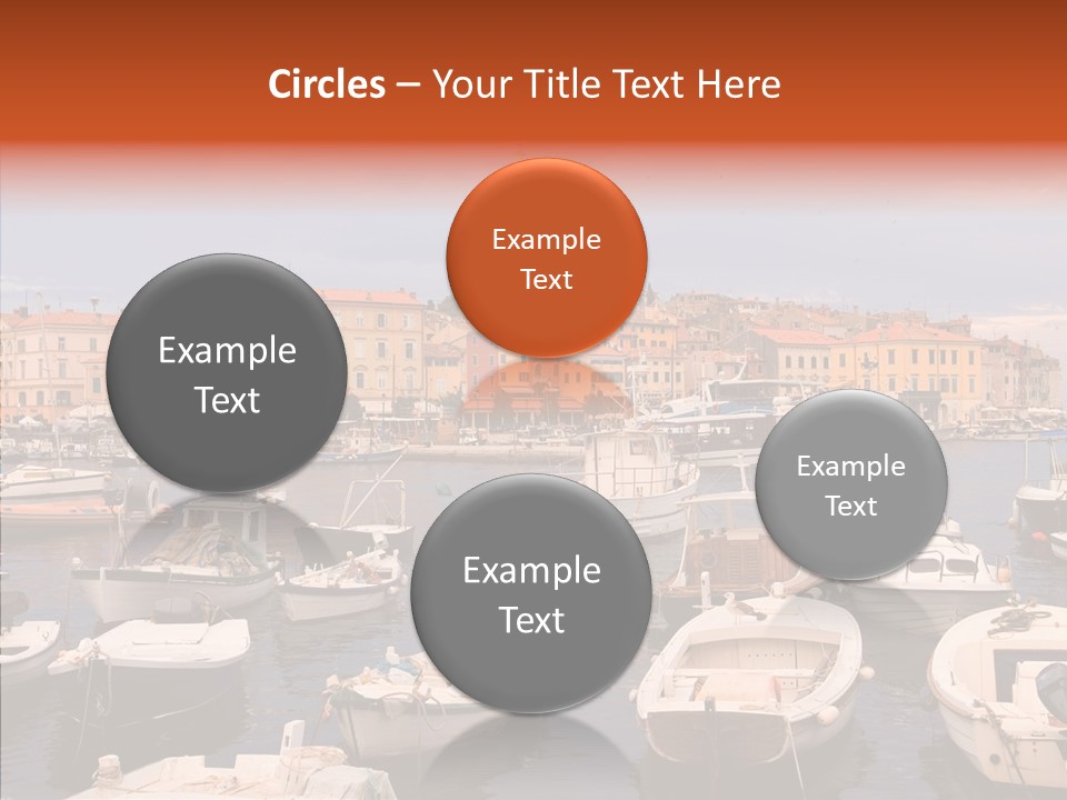 Dock Mediterranean City PowerPoint Template