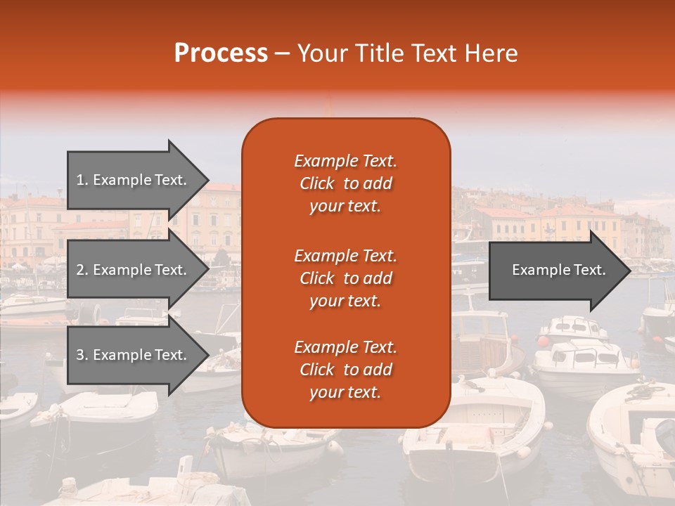 Dock Mediterranean City PowerPoint Template