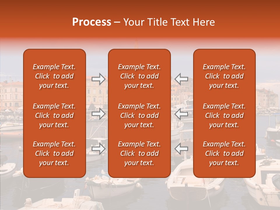 Dock Mediterranean City PowerPoint Template
