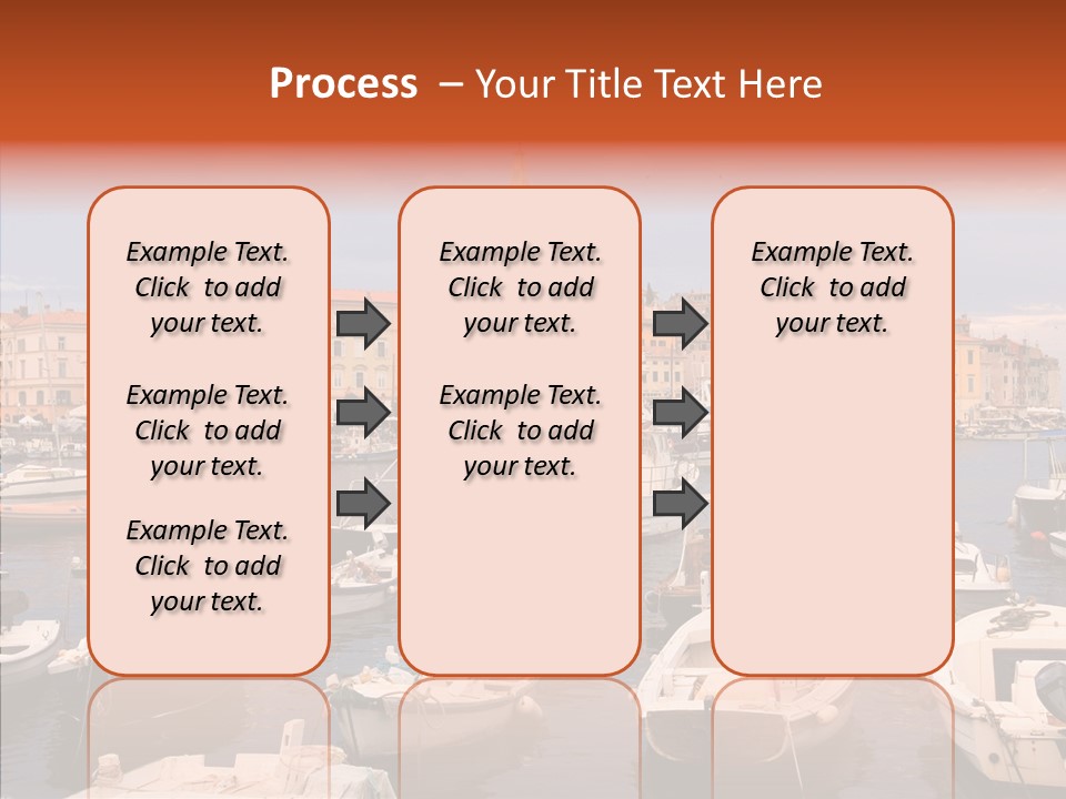 Dock Mediterranean City PowerPoint Template