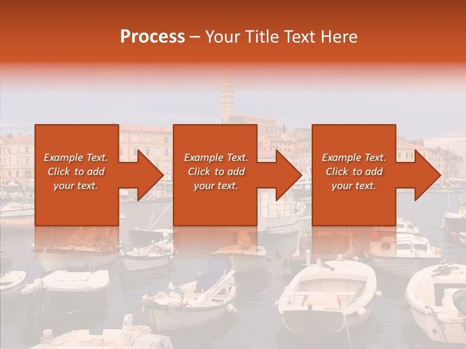 Dock Mediterranean City PowerPoint Template