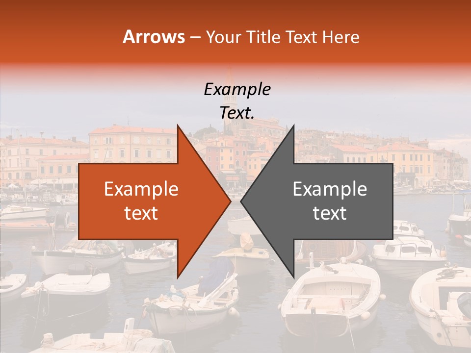 Dock Mediterranean City PowerPoint Template