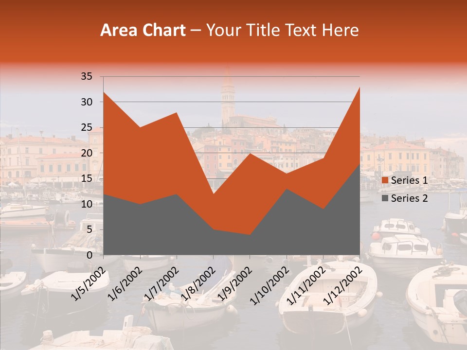 Dock Mediterranean City PowerPoint Template