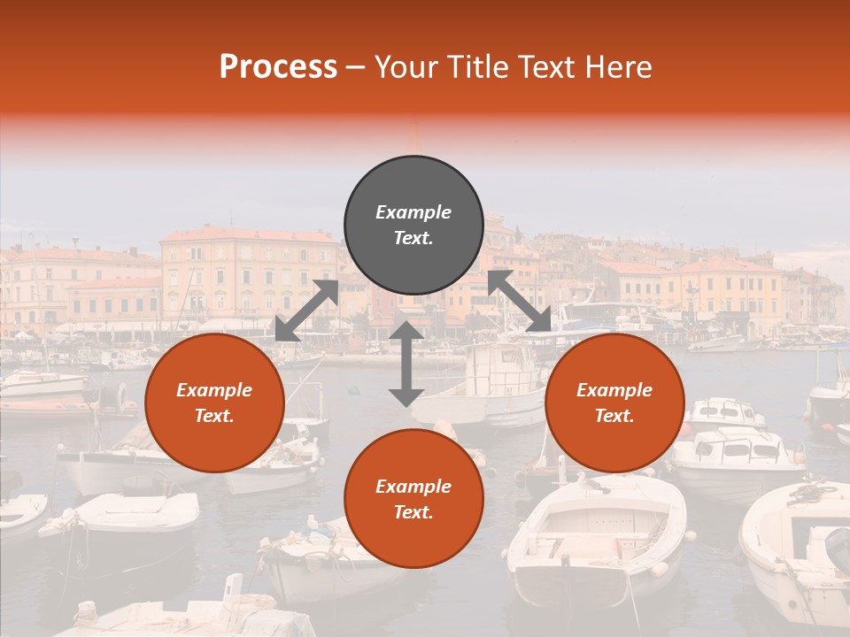 Dock Mediterranean City PowerPoint Template