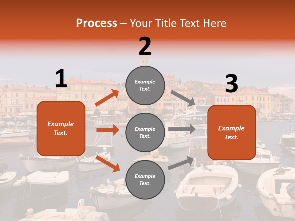 Dock Mediterranean City PowerPoint Template