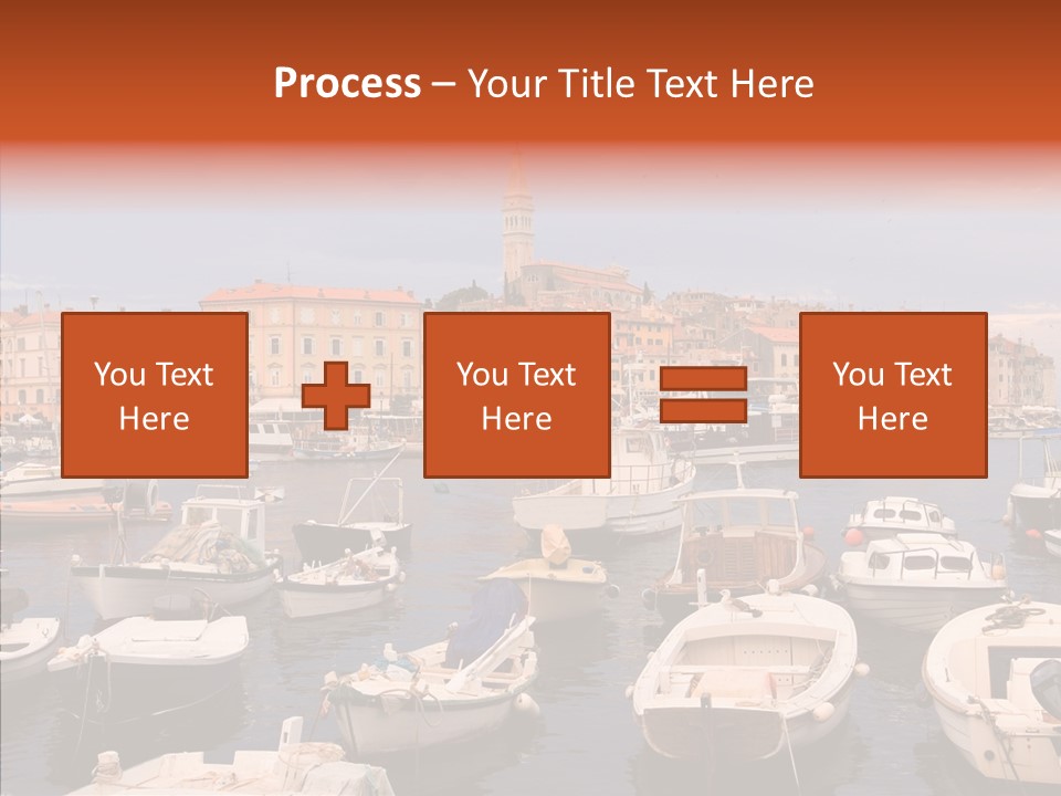 Dock Mediterranean City PowerPoint Template