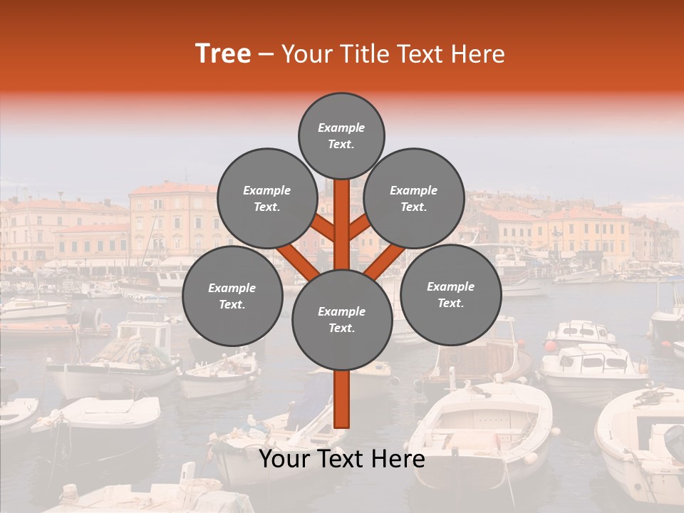 Dock Mediterranean City PowerPoint Template