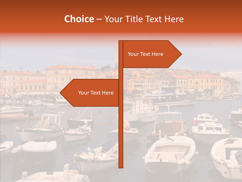 Dock Mediterranean City PowerPoint Template