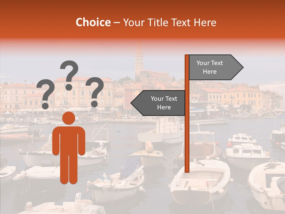 Dock Mediterranean City PowerPoint Template