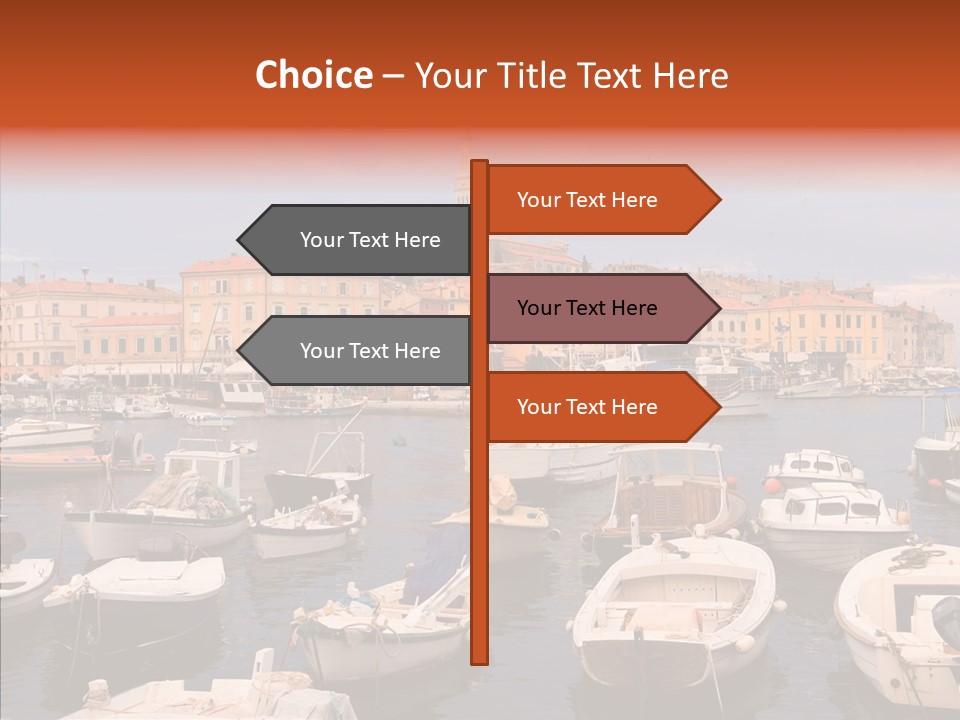 Dock Mediterranean City PowerPoint Template