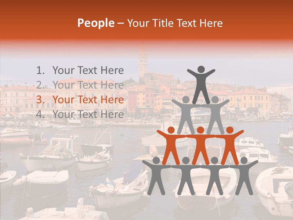 Dock Mediterranean City PowerPoint Template