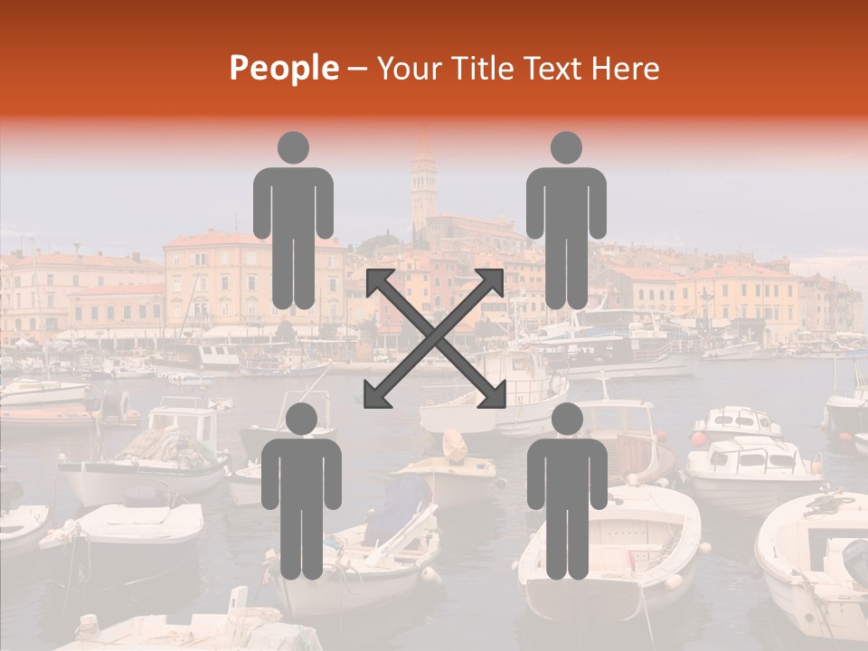Dock Mediterranean City PowerPoint Template
