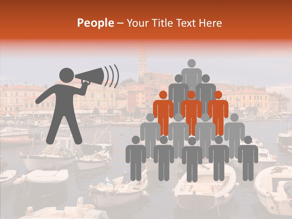 Dock Mediterranean City PowerPoint Template