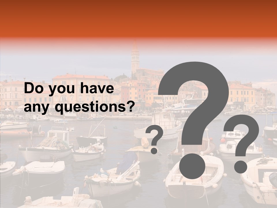 Dock Mediterranean City PowerPoint Template