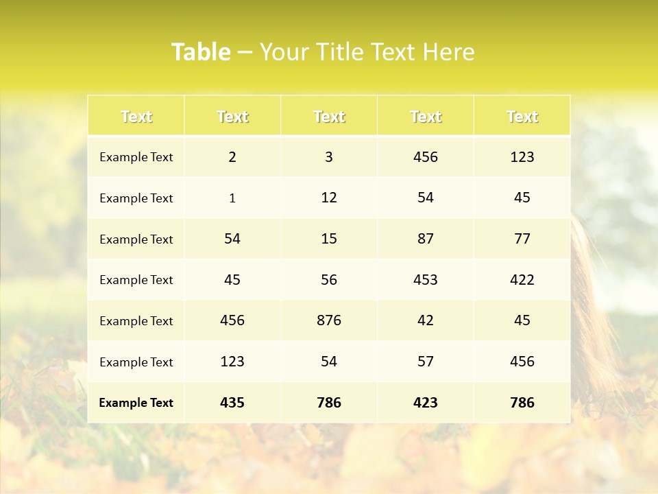 Girl Sitting Trees PowerPoint Template