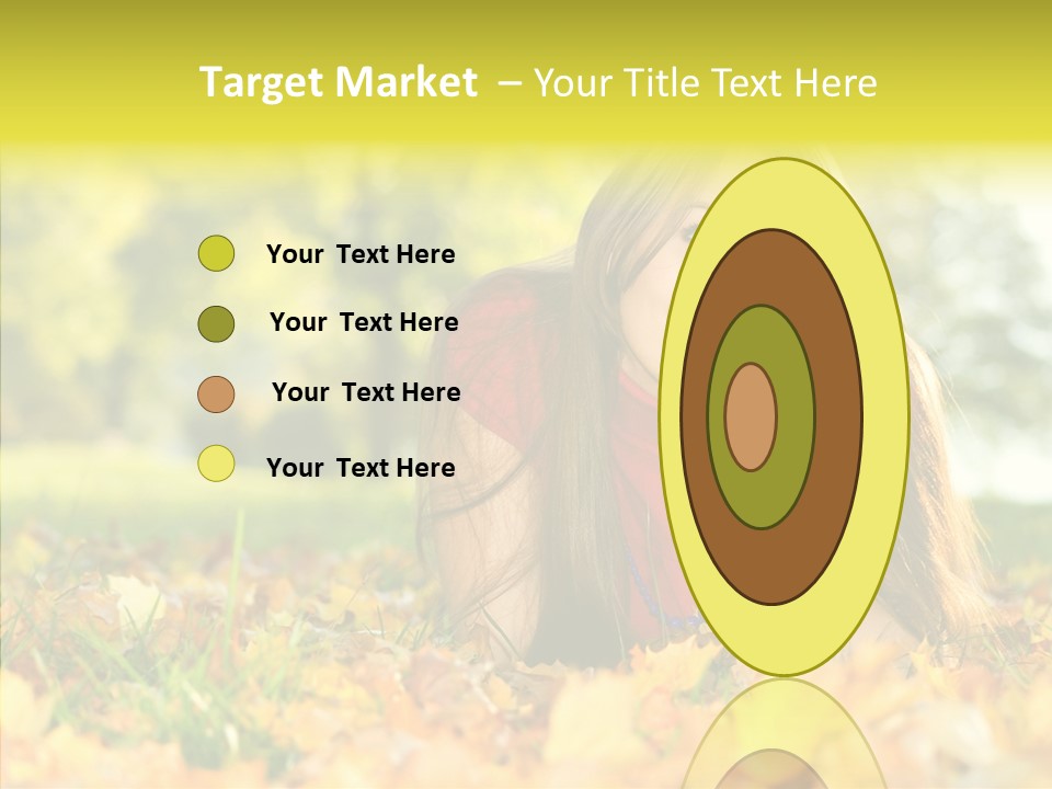 Girl Sitting Trees PowerPoint Template