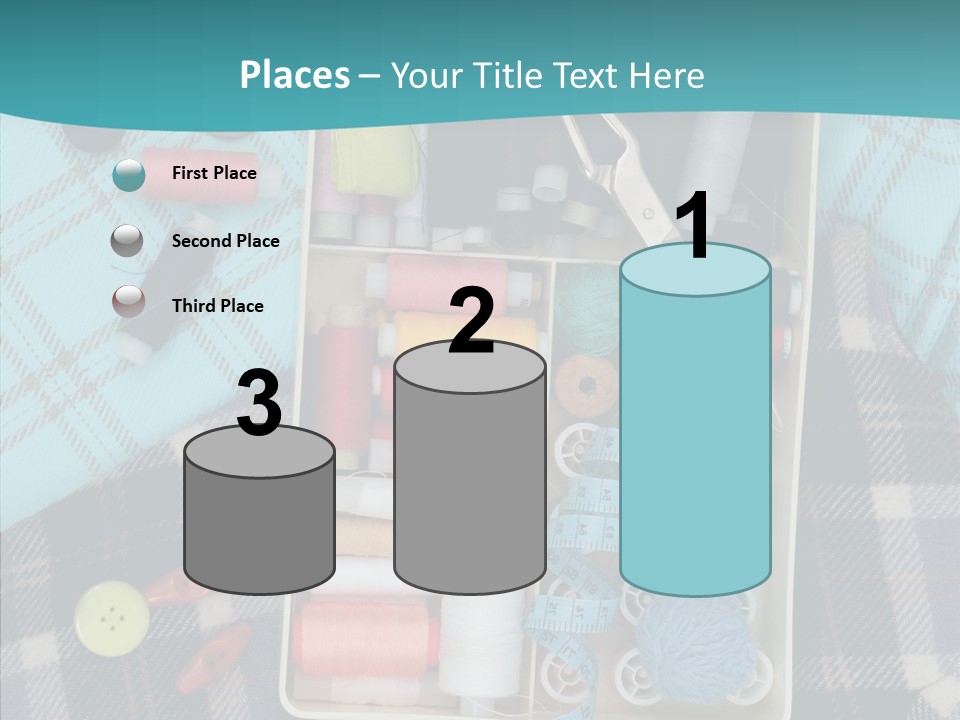 Needlework Check Plaid PowerPoint Template