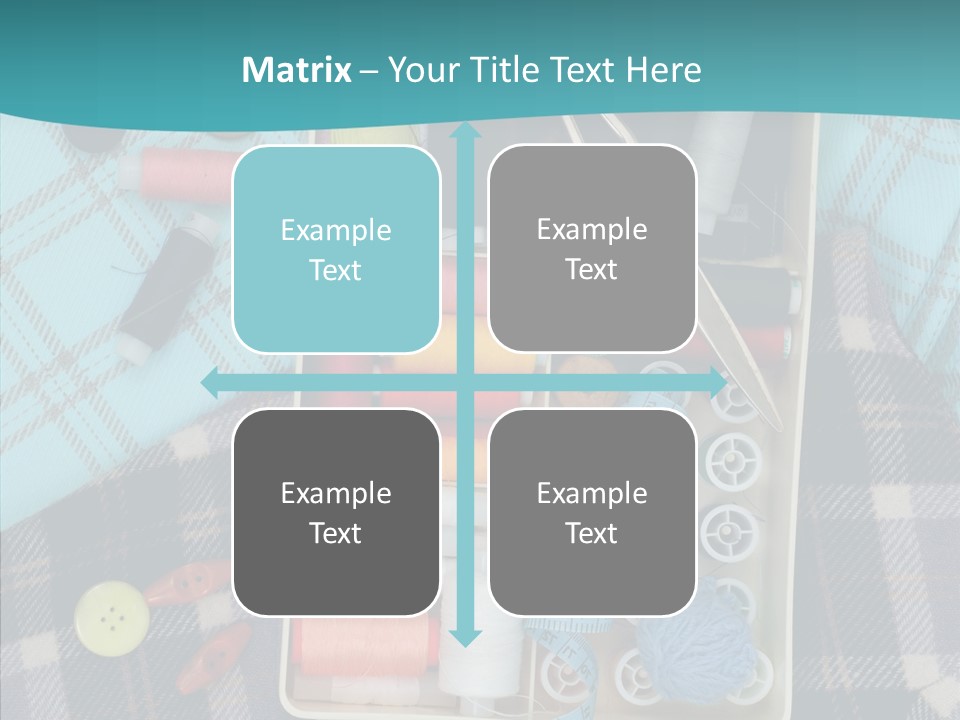 Needlework Check Plaid PowerPoint Template