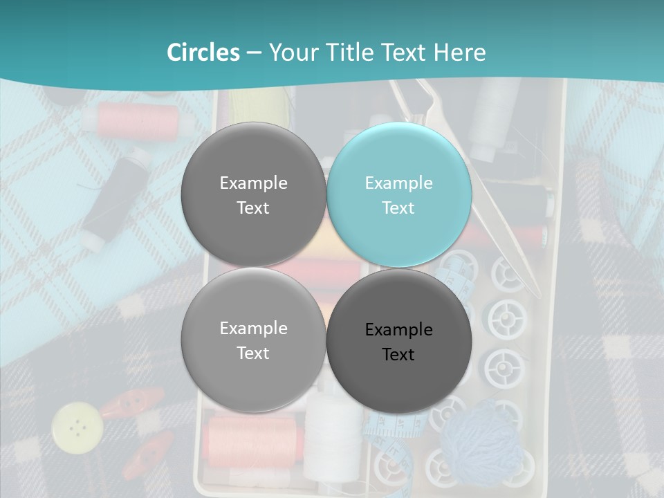 Needlework Check Plaid PowerPoint Template