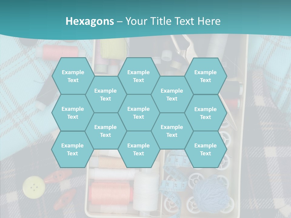 Needlework Check Plaid PowerPoint Template
