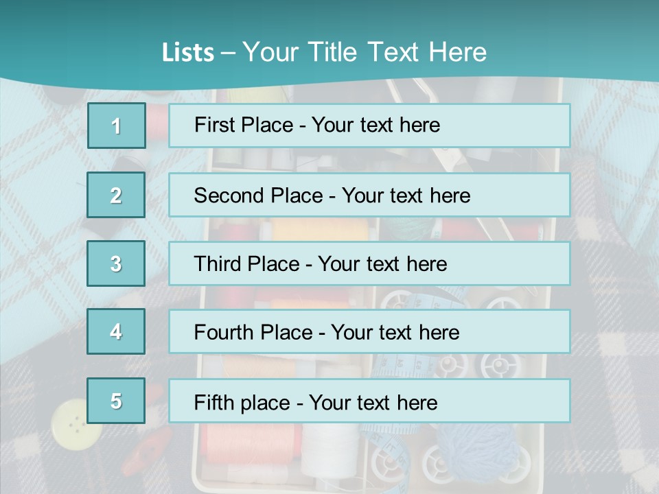Needlework Check Plaid PowerPoint Template
