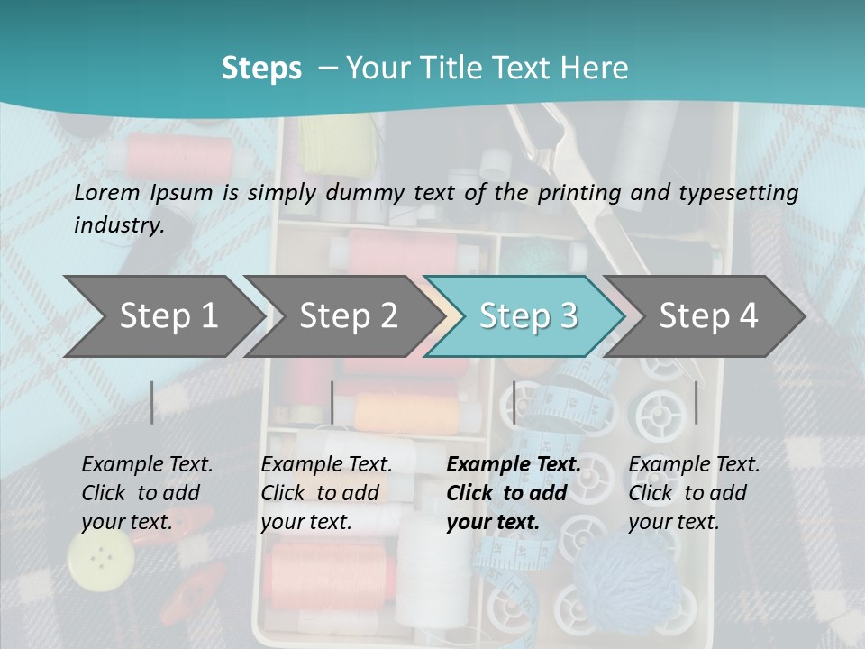Needlework Check Plaid PowerPoint Template