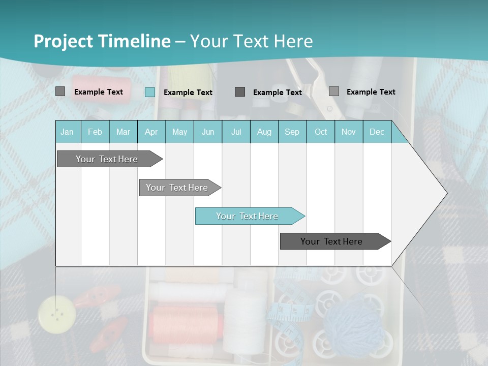 Needlework Check Plaid PowerPoint Template