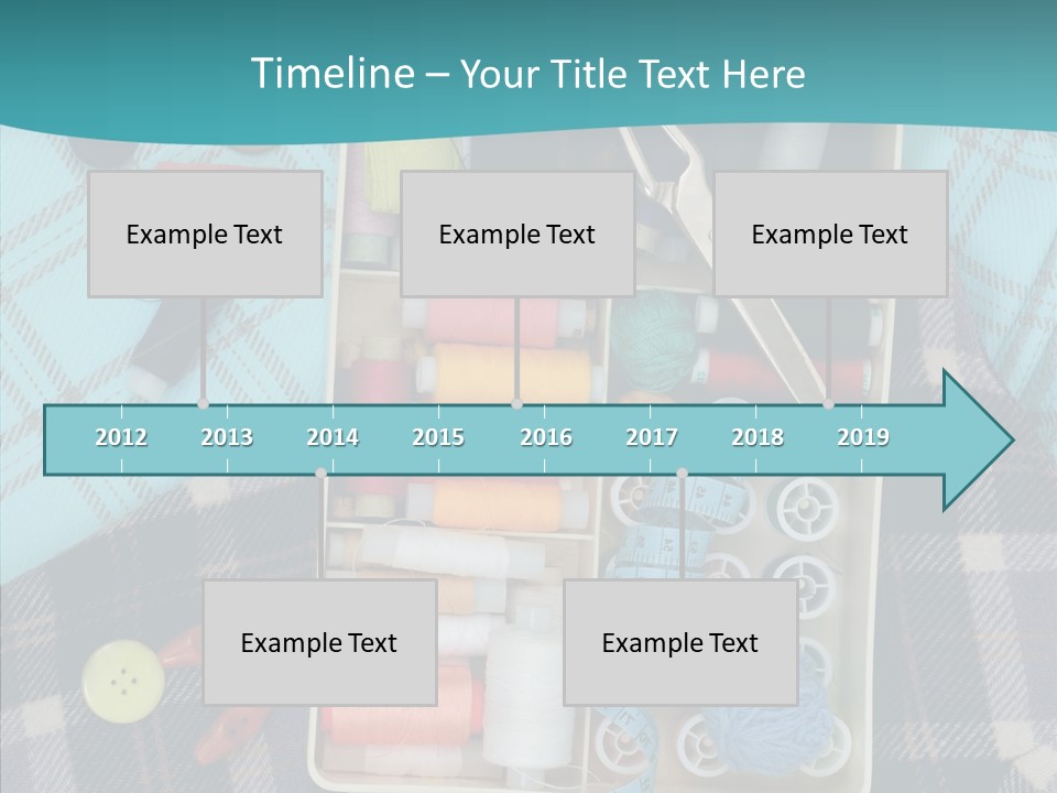 Needlework Check Plaid PowerPoint Template