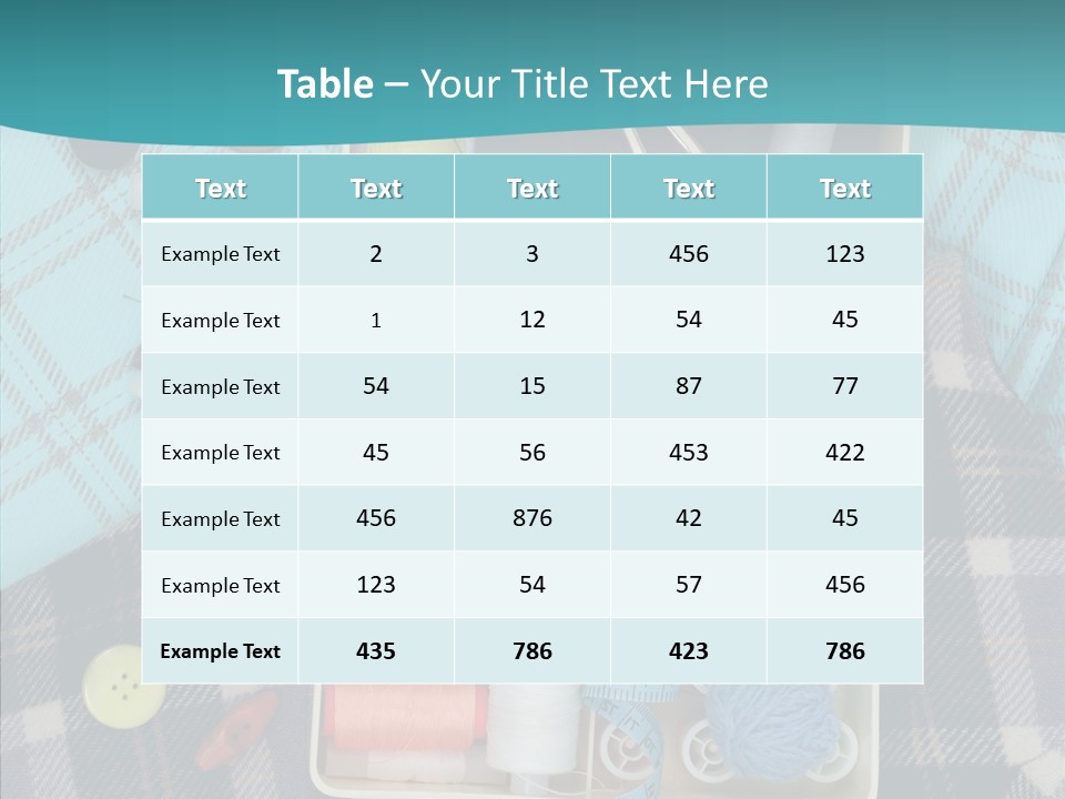 Needlework Check Plaid PowerPoint Template