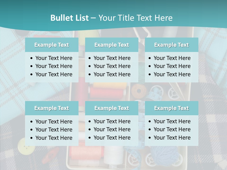 Needlework Check Plaid PowerPoint Template