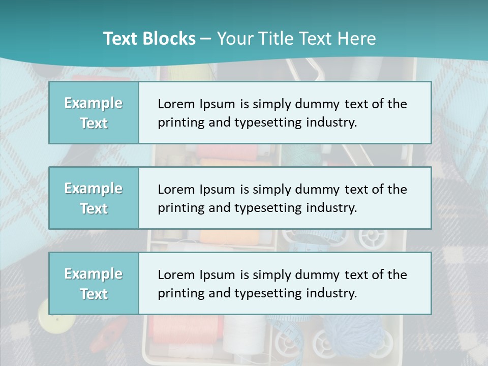 Needlework Check Plaid PowerPoint Template