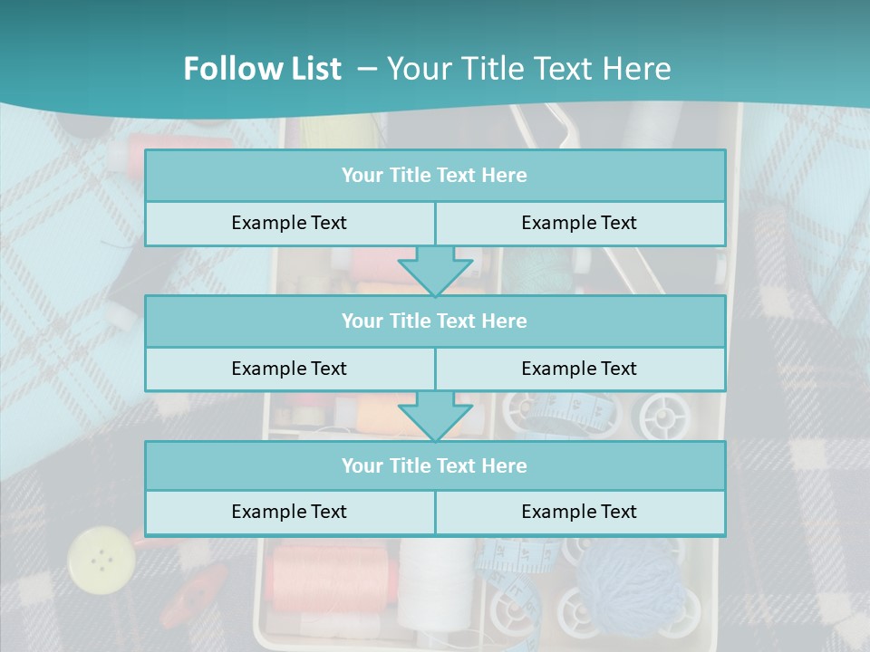 Needlework Check Plaid PowerPoint Template