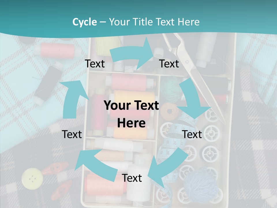 Needlework Check Plaid PowerPoint Template