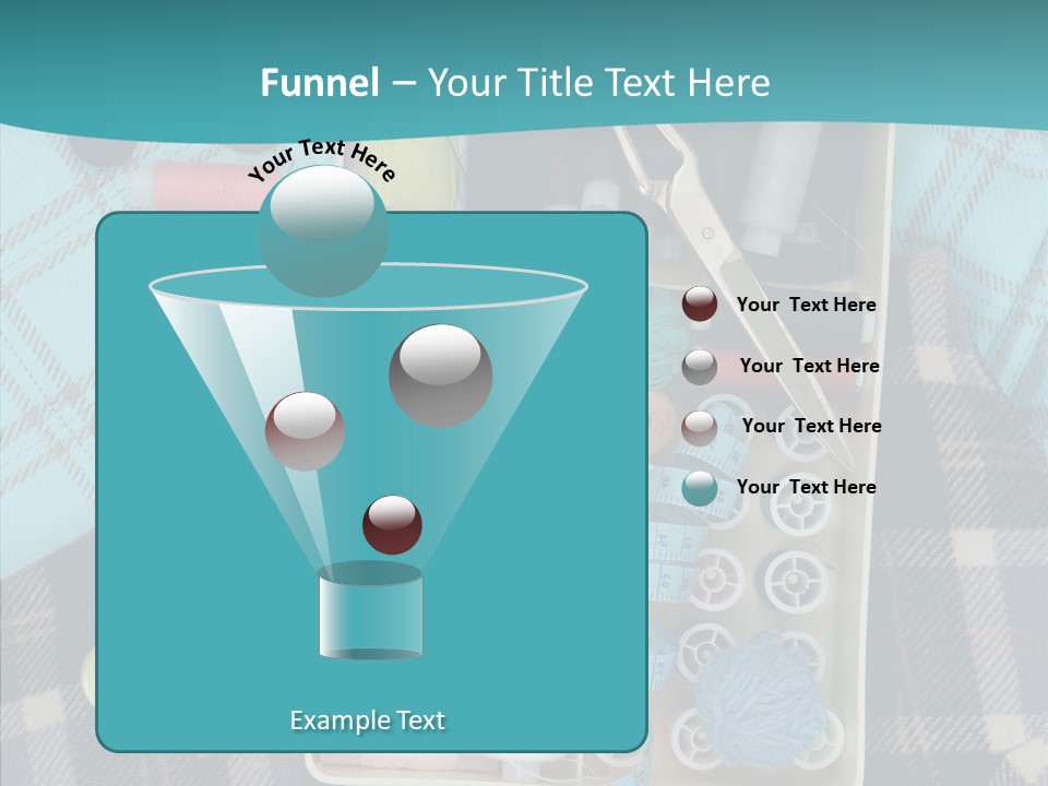 Needlework Check Plaid PowerPoint Template
