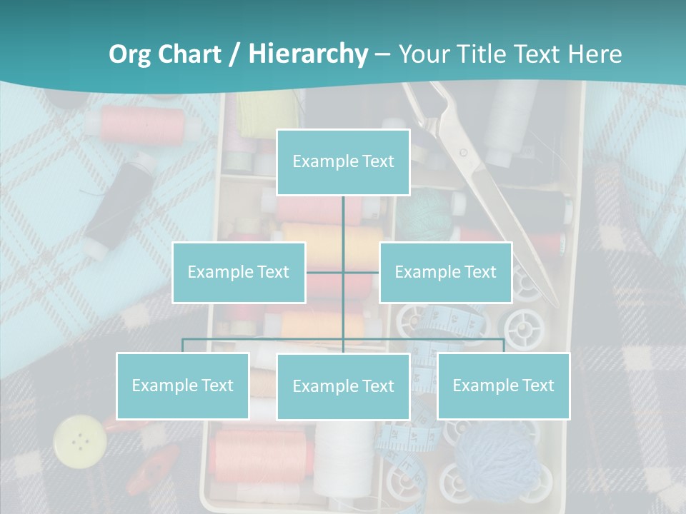 Needlework Check Plaid PowerPoint Template
