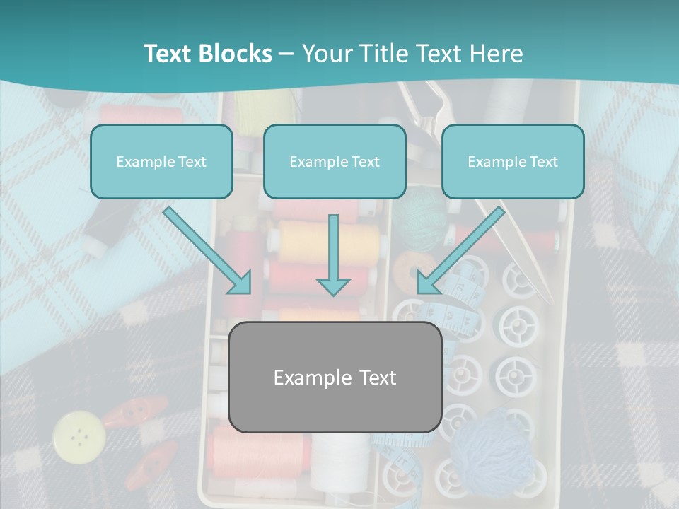 Needlework Check Plaid PowerPoint Template