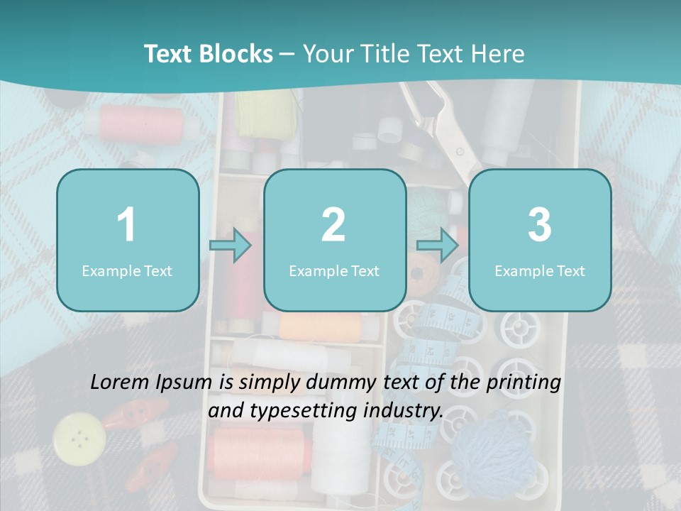 Needlework Check Plaid PowerPoint Template