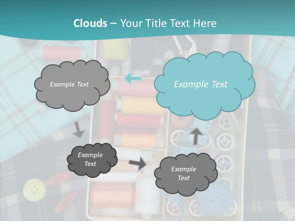 Needlework Check Plaid PowerPoint Template