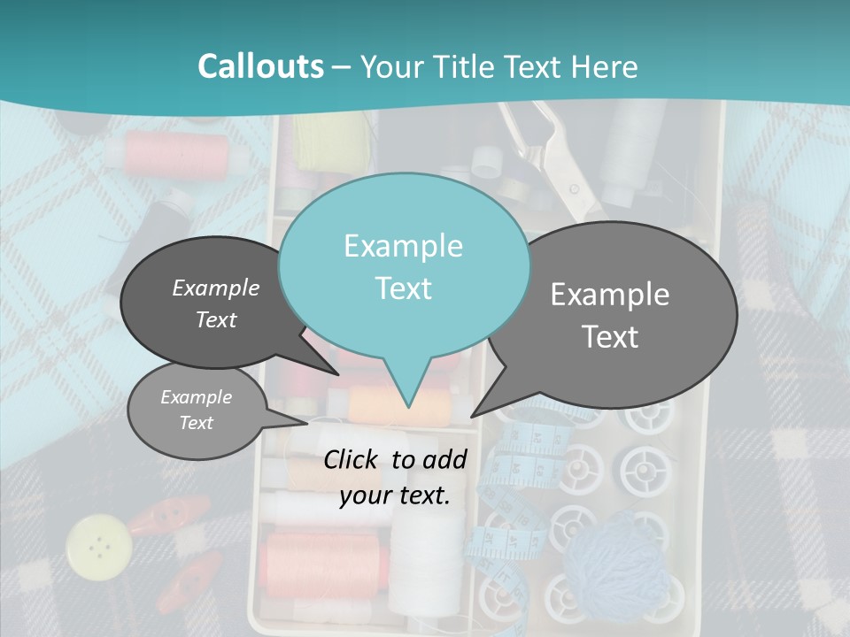 Needlework Check Plaid PowerPoint Template