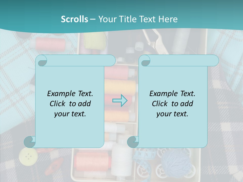 Needlework Check Plaid PowerPoint Template
