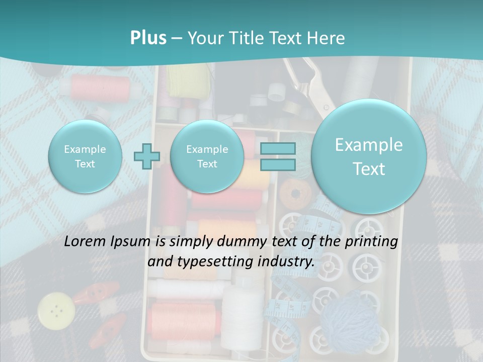 Needlework Check Plaid PowerPoint Template