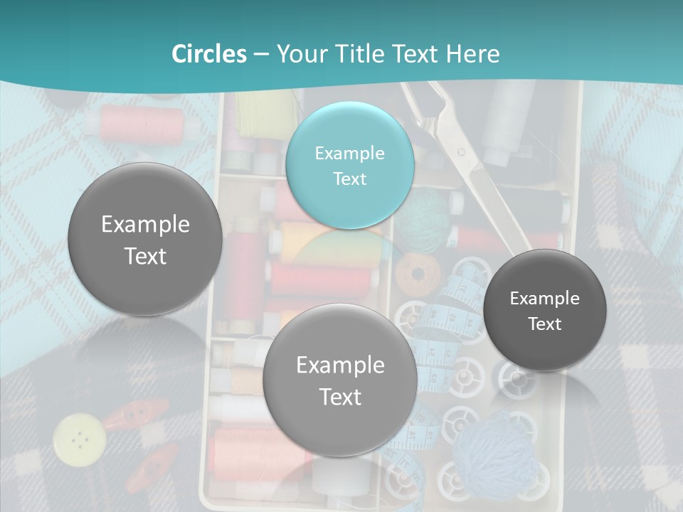 Needlework Check Plaid PowerPoint Template