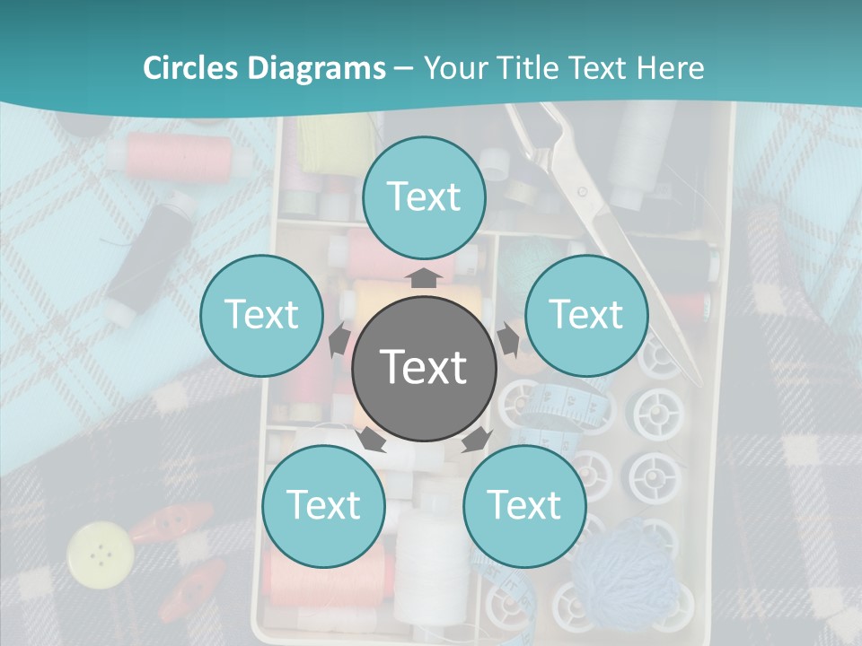 Needlework Check Plaid PowerPoint Template