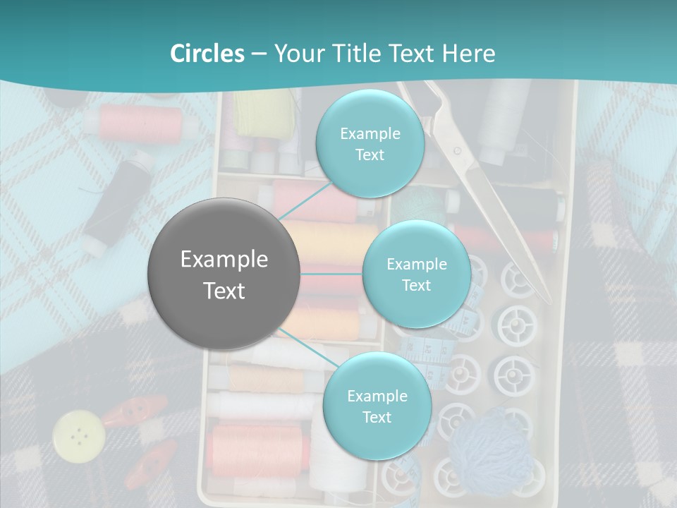 Needlework Check Plaid PowerPoint Template