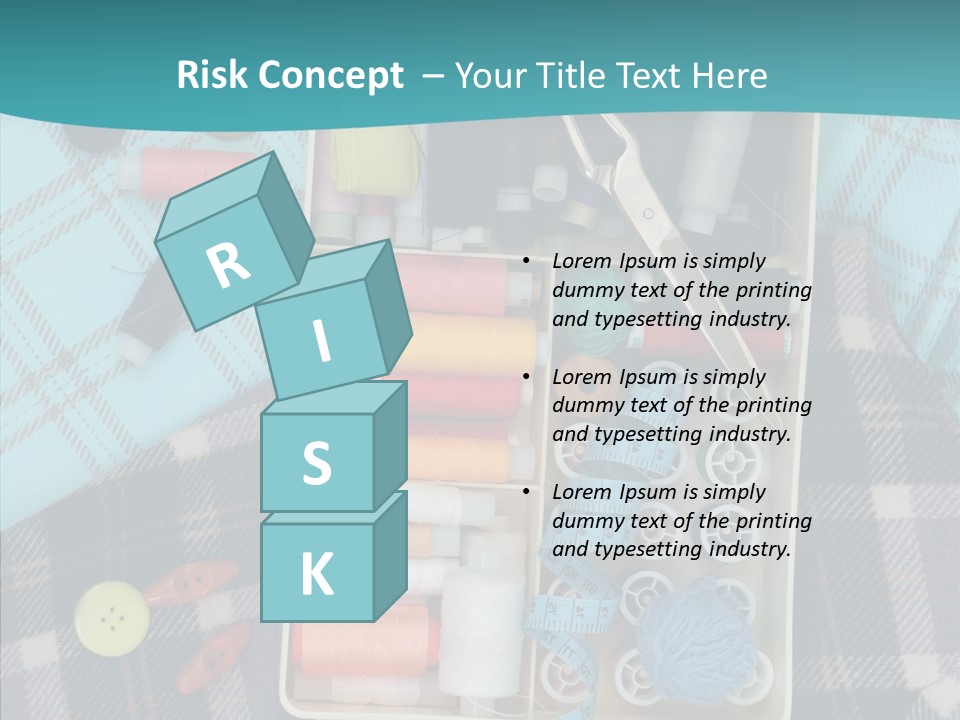 Needlework Check Plaid PowerPoint Template