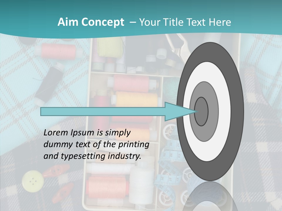 Needlework Check Plaid PowerPoint Template