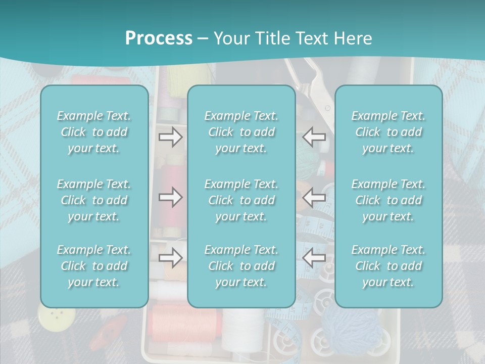 Needlework Check Plaid PowerPoint Template