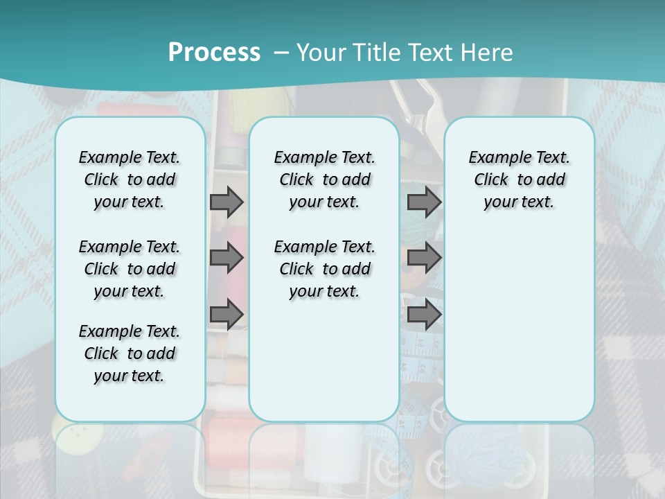 Needlework Check Plaid PowerPoint Template