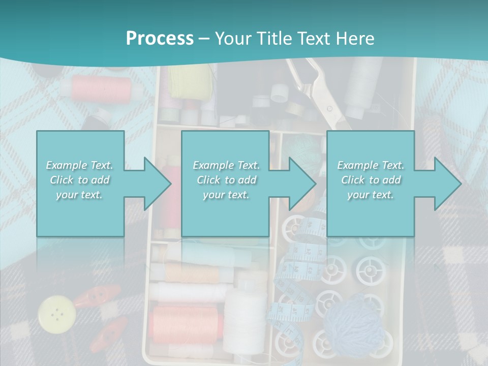 Needlework Check Plaid PowerPoint Template