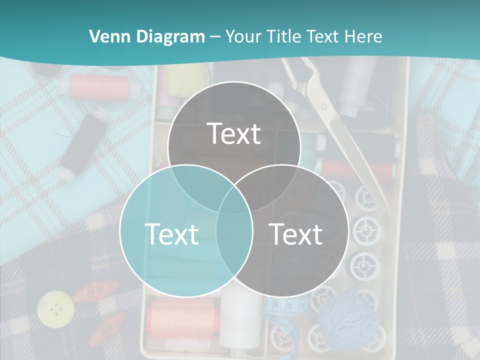 Needlework Check Plaid PowerPoint Template